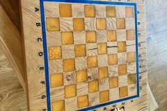 Oak-orange-and-blue-resin-filled-chess-board