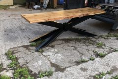 Oak-dining-table-with-green-resin-and-bow-ties-13-scaled