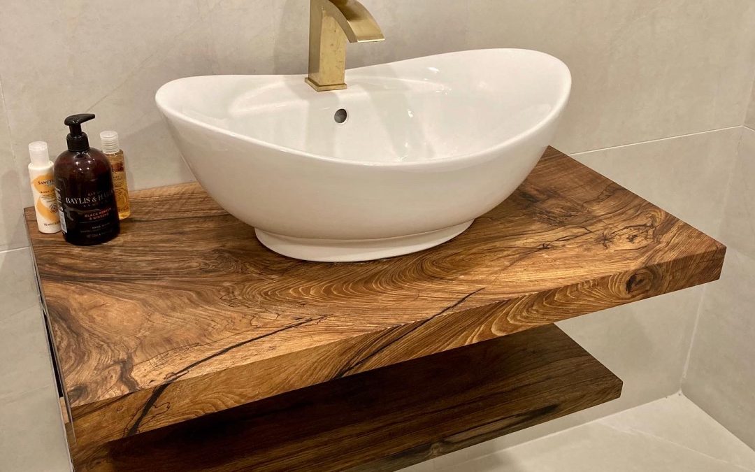 Luxurious Walnut Bathroom Vanity