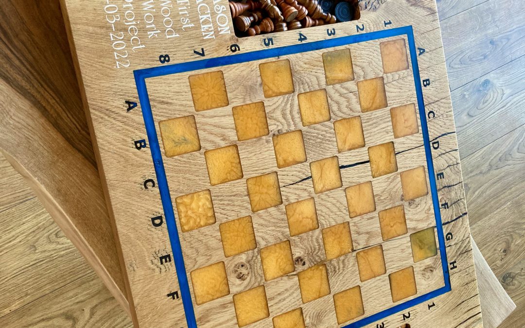 Masons Custom Oak Chessboard